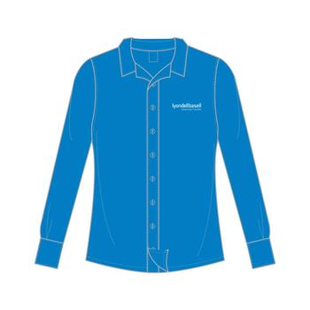 Long Sleeve Easycare Oxford Shirt Womens Blue