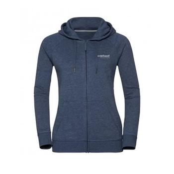 Ladies Zip Hooded Sweatshirt - Bright Navy