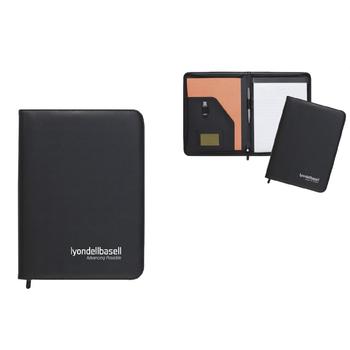 Dartford' A4 Zipped Folder Black