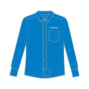 Long Sleeve Easycare Oxford Shirt Mens Blue