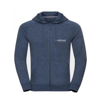 Men's Zip Hooded Sweatshirt - Bright Navy