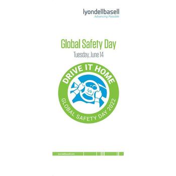 Global Safety Day Roller Banner 800mm x 2000mm