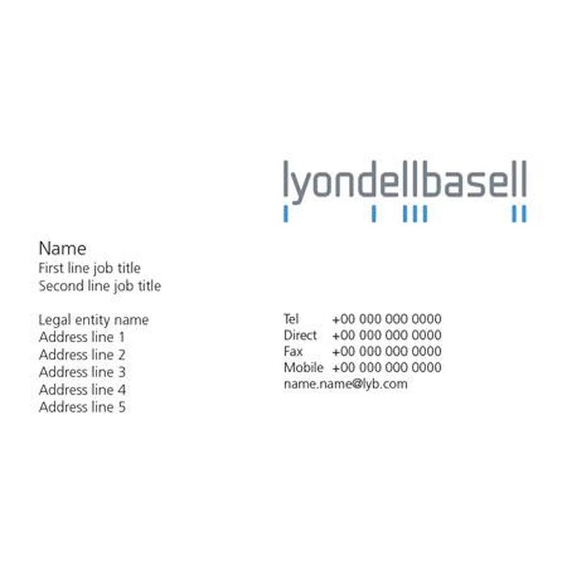 LyondellBasell Business Cards